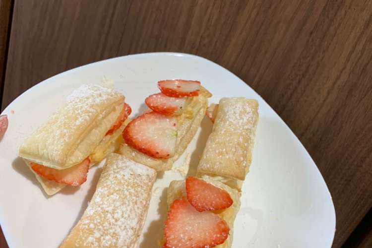 冷凍パイシートでカスタードいちごパイ レシピ 作り方 By クックsnz3tm クックパッド 簡単おいしいみんなのレシピが350万品