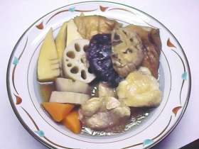 板麩と鶏肉のじぶ煮