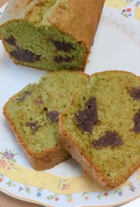 抹茶と餡子のパウンドケーキ
