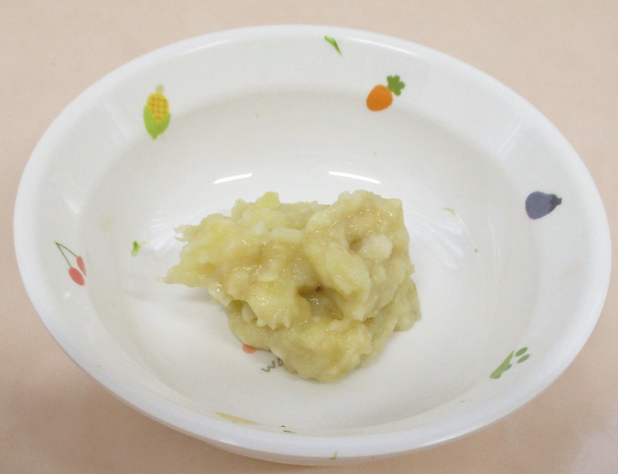 離乳食7か月～さつま芋とバナナのミルク煮の画像