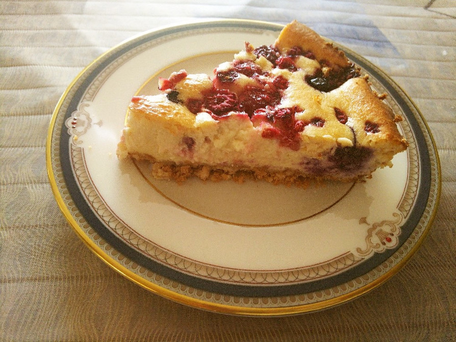 ベリーベリーチーズケーキ(プロテイン入)の画像