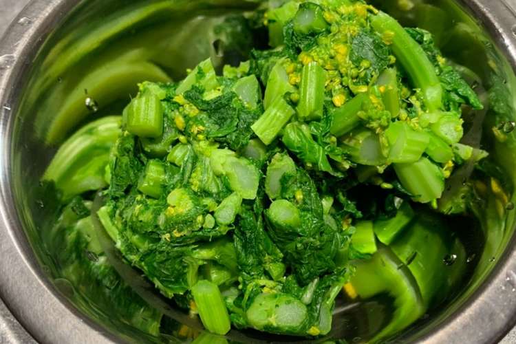 こどもも食べられる 菜の花の苦味対策 レシピ 作り方 By ももんちー クックパッド 簡単おいしいみんなのレシピが363万品