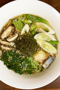 【タンパク質20gスープ】鮭×豆苗×ネギ