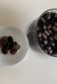 甘くない黒豆と大豆（パナ電気圧力鍋）