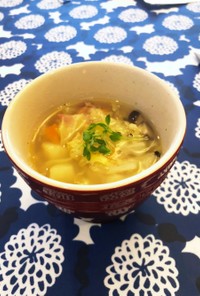レンズ豆の野菜スープ