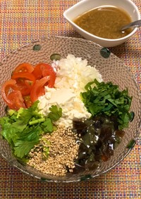パクチー&お野菜たっぷり♡ピータン豆腐