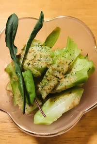 ブロッコリ—茎の温サラダ