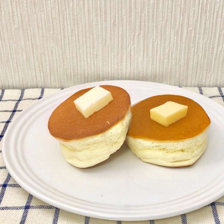 スフレパンケーキをホットケーキミックスで