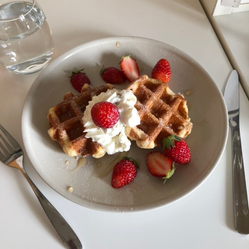 市販のワッフルでおうちカフェ by twsktc 【クックパッド】 簡単おいしいみんなのレシピが358万品