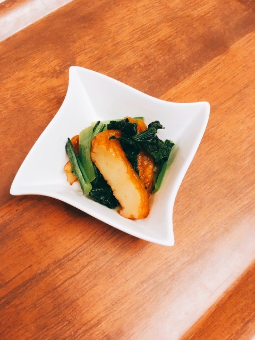 さつま揚げと小松菜の簡単炒めの画像