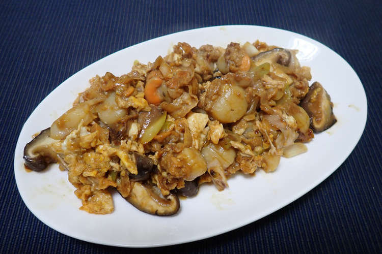 ホタテ稚貝と椎茸の卵炒め レシピ 作り方 By あおもりの肴 クックパッド