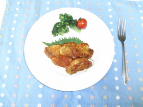 豚ヒレ肉のケチャップソテー