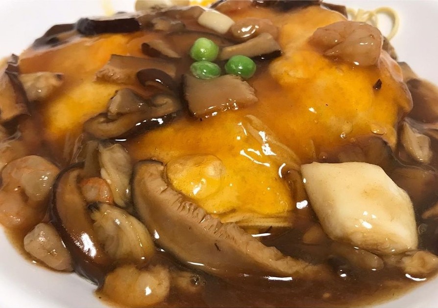 【低糖質】豆腐皮の天津麺【ダイエット】の画像