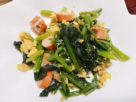 ほうれん草の卵炒め 簡単