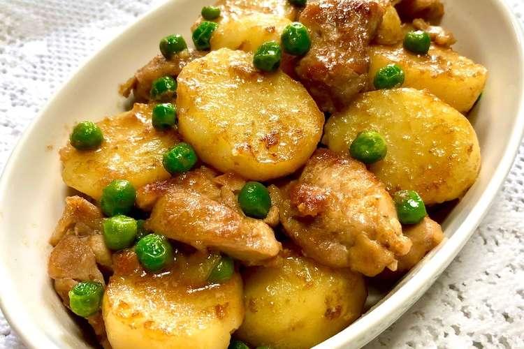 鶏モモ肉と新じゃが芋の艶々甘辛炒め煮 レシピ 作り方 By お料理ニャロメ クックパッド 簡単おいしいみんなのレシピが357万品
