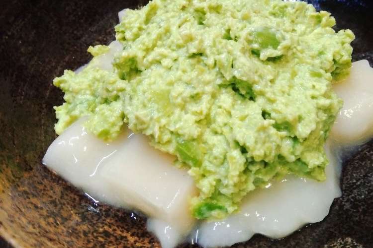 冷凍枝豆でクリームずんだ餅 レシピ 作り方 By れいこ姉 クックパッド 簡単おいしいみんなのレシピが360万品