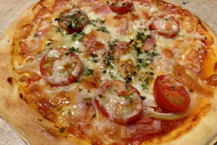 簡単 トマトとベーコンのピザ レシピ 作り方 By Y山3 クックパッド
