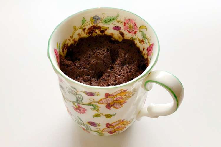 レンジで2分 簡単マグカップチョコケーキ レシピ 作り方 By 主婦のお料理備忘録 クックパッド