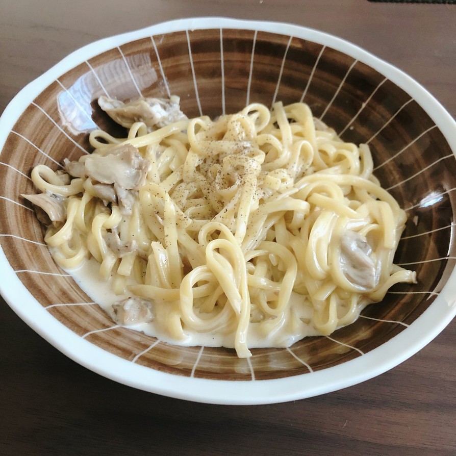 簡単シンプル⭐︎舞茸のクリームパスタの画像