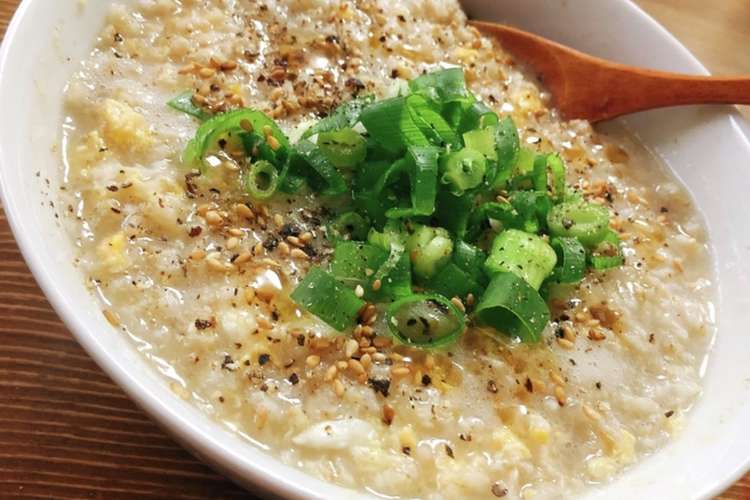 レンジでオートミール卵粥 レシピ 作り方 By 川相いぬこ クックパッド 簡単おいしいみんなのレシピが366万品