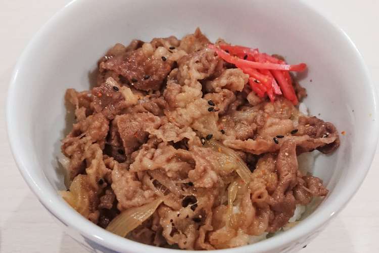 味濃いめ 定番の牛丼 レシピ 作り方 By ユギエ クックパッド 簡単おいしいみんなのレシピが360万品