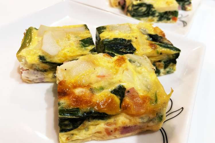 筍と野菜の生地なしキッシュ レシピ 作り方 By Minekoママ クックパッド