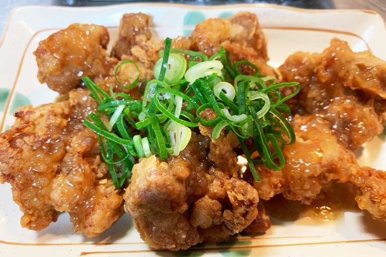 サクサク唐揚げ 玉ねぎポン酢がけ レシピ 作り方 By ごりぽんとらばす クックパッド 簡単おいしいみんなのレシピが361万品