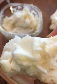 豆乳ヨーグルトで発酵バター