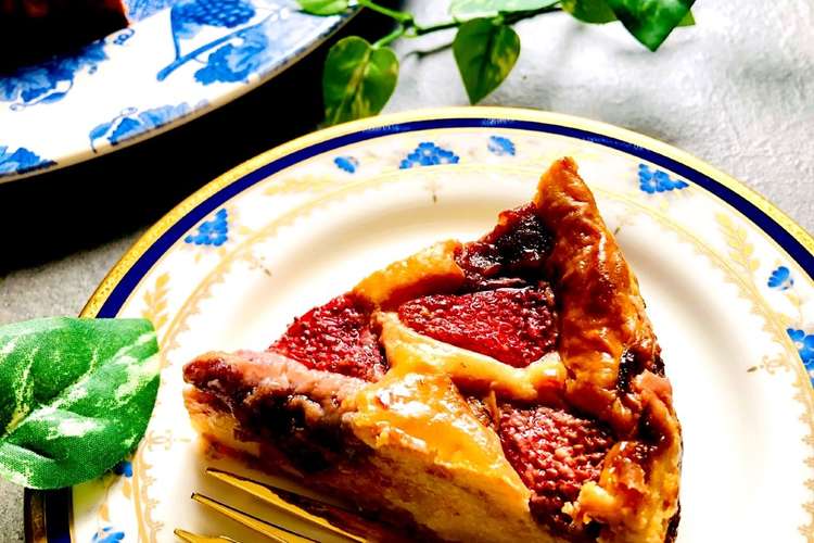 苺と粒あんのベイクドチーズケーキ レシピ 作り方 By Uki345 クックパッド 簡単おいしいみんなのレシピが350万品