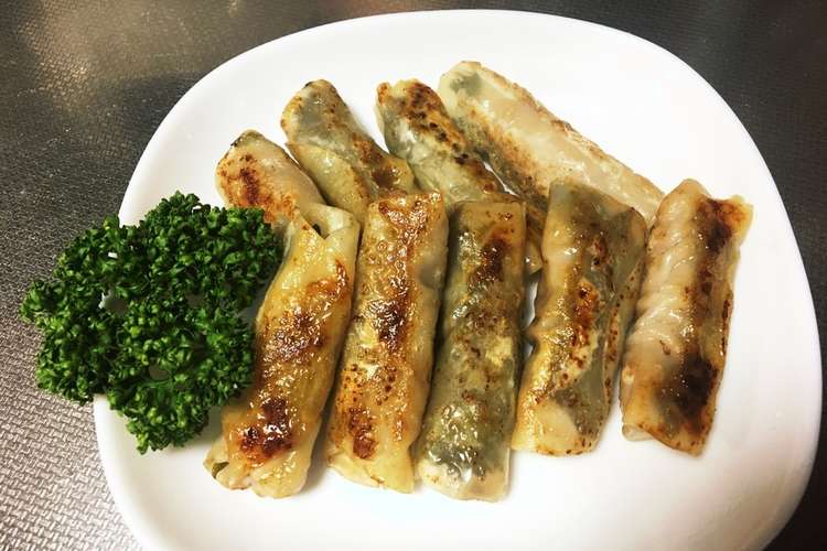 皮 餃子 豚肉 の