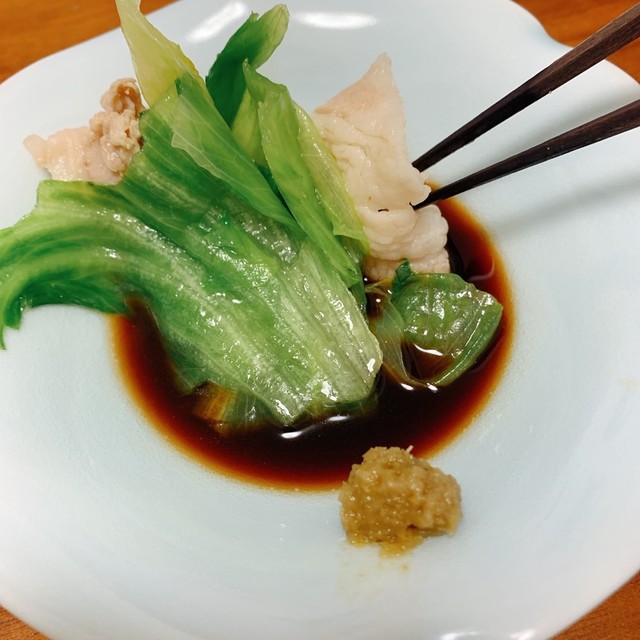 イベリコ豚とレタスのしゃぶしゃぶ仕立て レシピ 作り方 By うまいあれ クックパッド 簡単おいしいみんなのレシピが356万品
