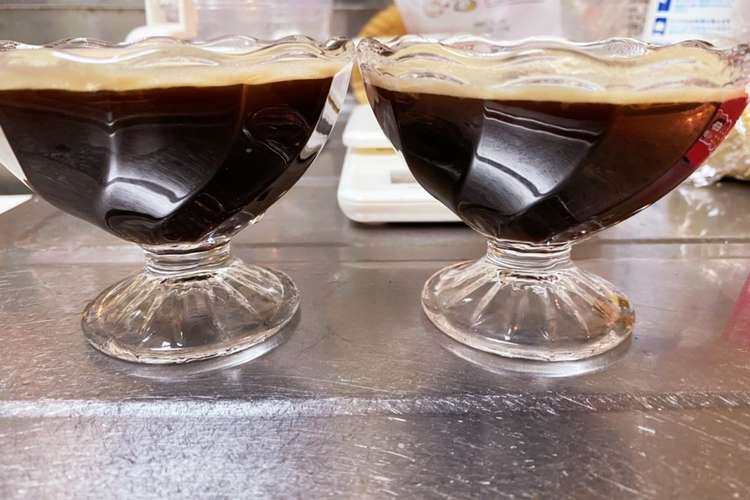 バリスタで簡単コーヒーゼリー レシピ 作り方 By 健康美食でダイエット クックパッド