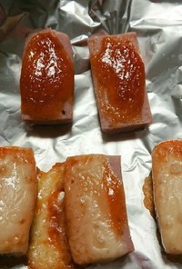 魚肉ソーセージのコチュマヨ焼き
