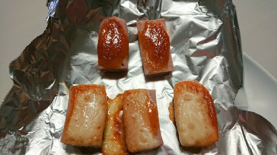 魚肉ソーセージのコチュマヨ焼きの画像