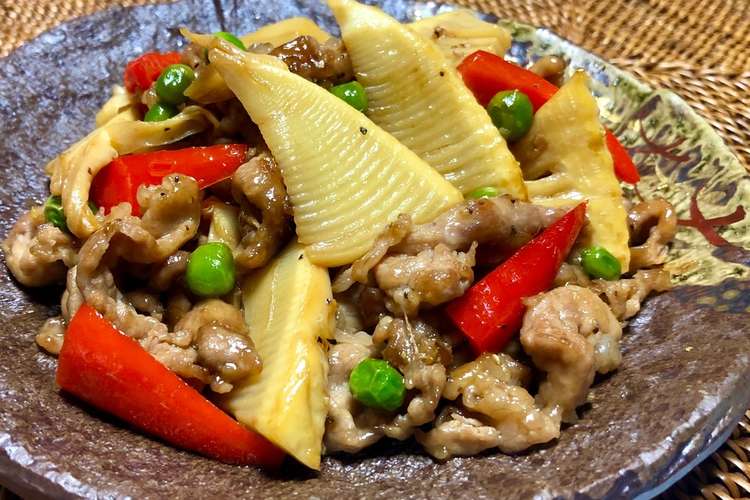 豚肉と筍 パプリカの中華炒め レシピ 作り方 By お料理ニャロメ クックパッド 簡単おいしいみんなのレシピが357万品