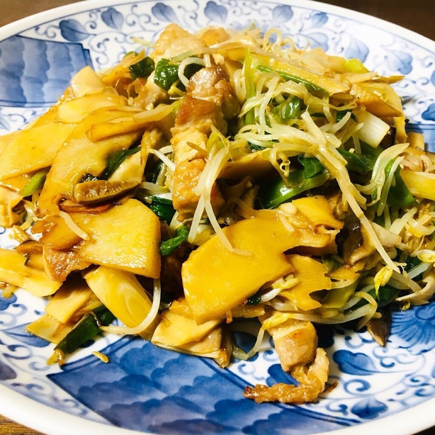 筍のピリ辛野菜中華炒めの画像