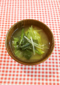 春野菜の味噌汁