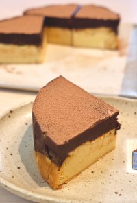 2層のチョコチーズケーキ　12cm型