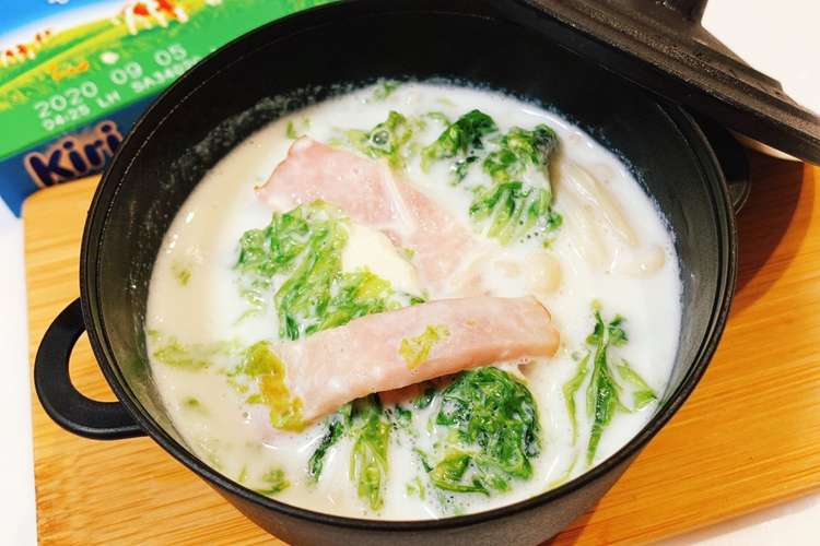 濃厚 あおさ海苔のクリームチーズスープ レシピ 作り方 By 15makiart クックパッド