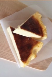 簡単✩濃厚バスクチーズケーキ