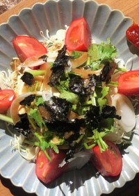 【簡単】韓国気分♩手作りチョレギサラダ