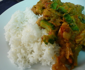 夏の本格インドカレー(ゴーヤ&ポーク)