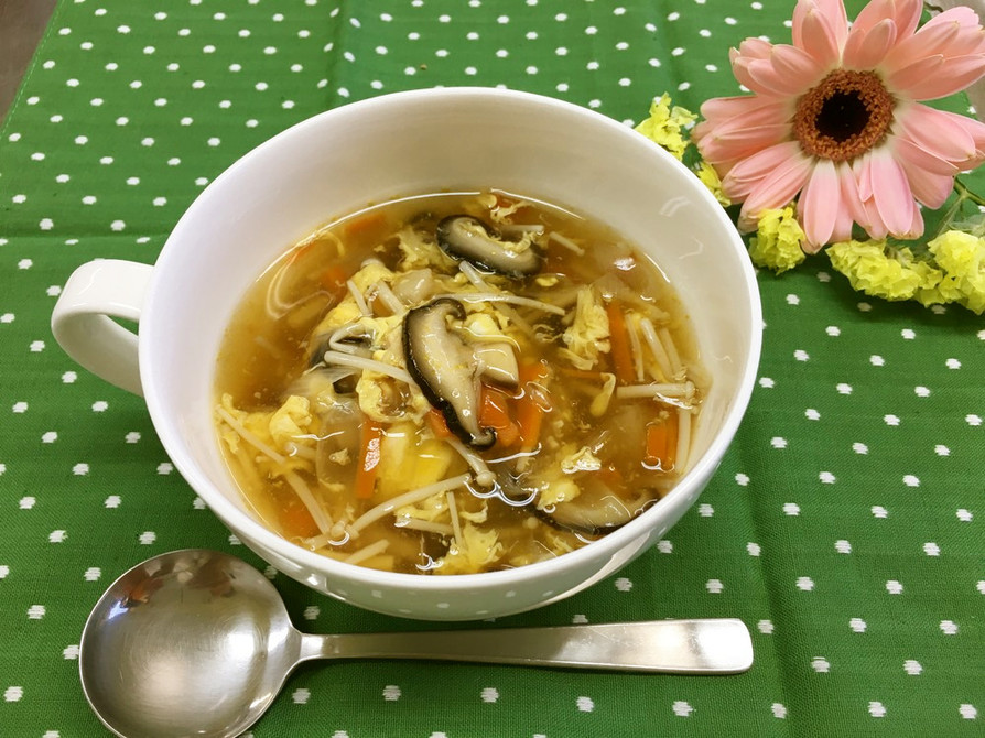 きのこの中華スープの画像