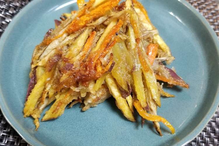 ゴボウとさつまいものカリッフワッかき揚げ レシピ 作り方 By てつじのかーちゃん クックパッド 簡単おいしいみんなのレシピが355万品