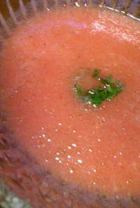さらり♪濃厚な冷製トマトスープ