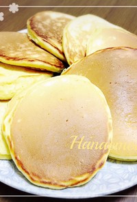 朝食にオススメ☆簡単！強力粉パンケーキ