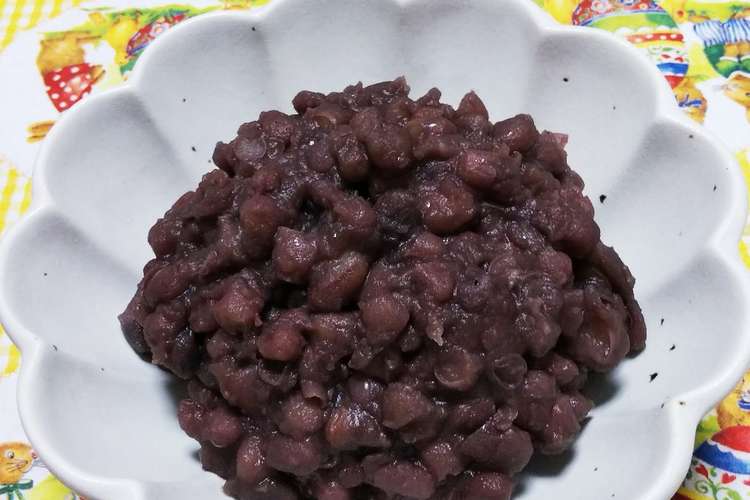 あんこ 小豆で作るデザート用あんこ レシピ 作り方 By おおみやばあば クックパッド