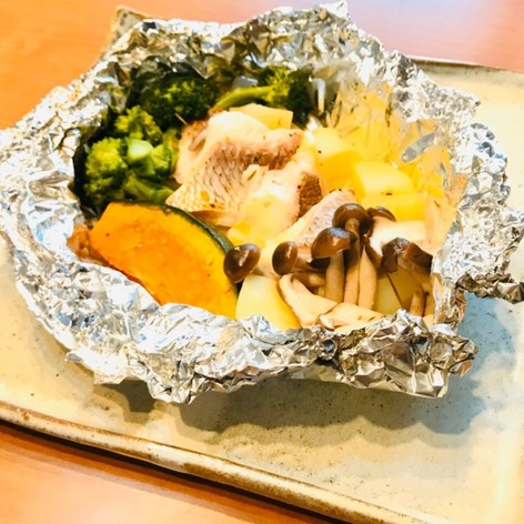白身魚と野菜のホイル焼き【簡単！酒蒸し】