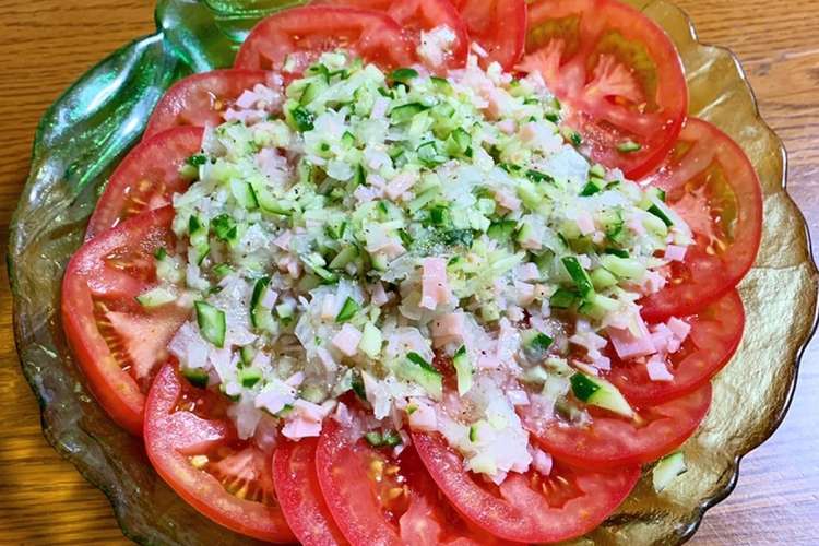 トマト大量消費 簡単 トマトサラダ レシピ 作り方 By Megtiin クックパッド 簡単おいしいみんなのレシピが352万品