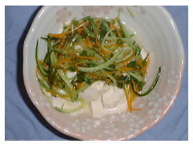 中華風味の豆腐サラダ
